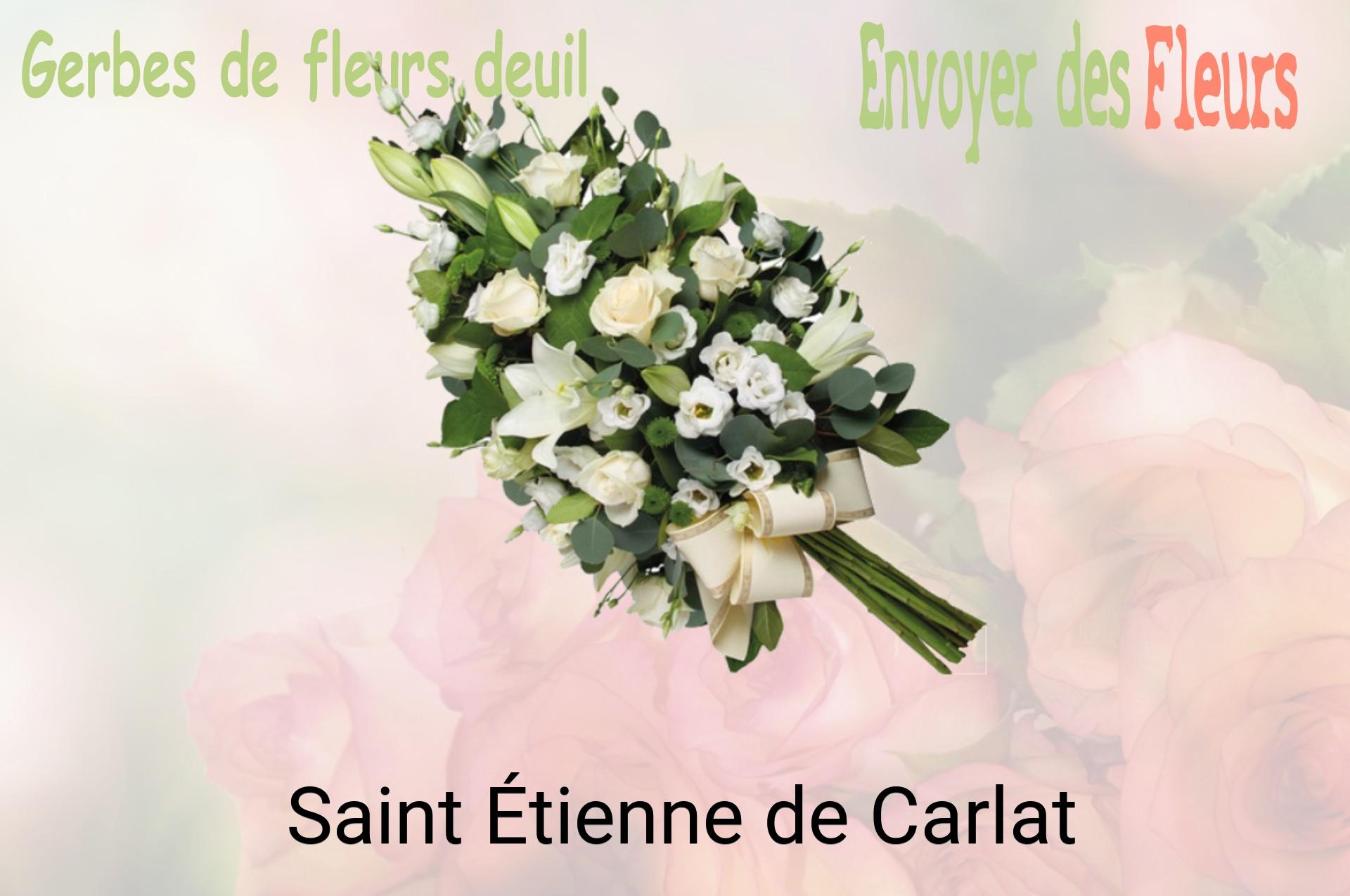 Gerbe de fleurs de deuil livrée à Saint-Étienne-de-Carlat